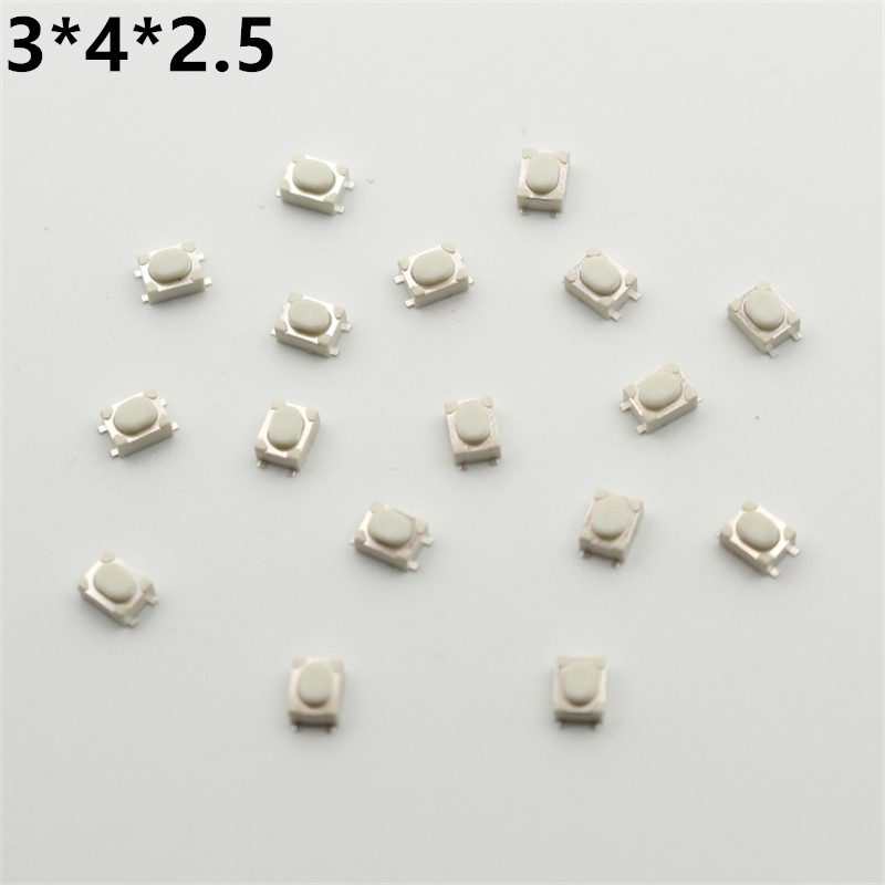 Push Button Tactile - 1000Pcs 3*4*2.5 Microswitch Tactile Push Button