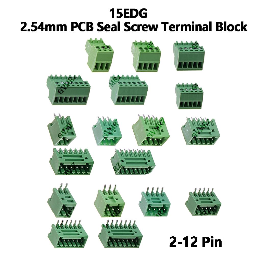 Male Female Header Pin - 5Set 15EDG 2.54mm PCB Seal Screw
