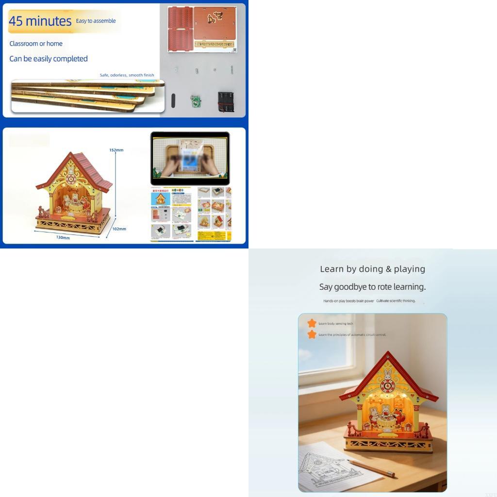Diy Electronics Projects For Students - XXFE Electronic Cottage Assembly House Model