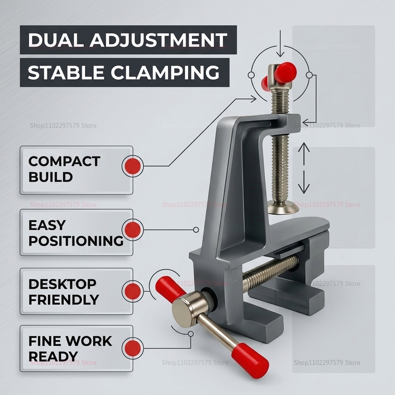 Aluminum Mini Table Bench Vice - Diy Electronics Bench ulasan dan harga