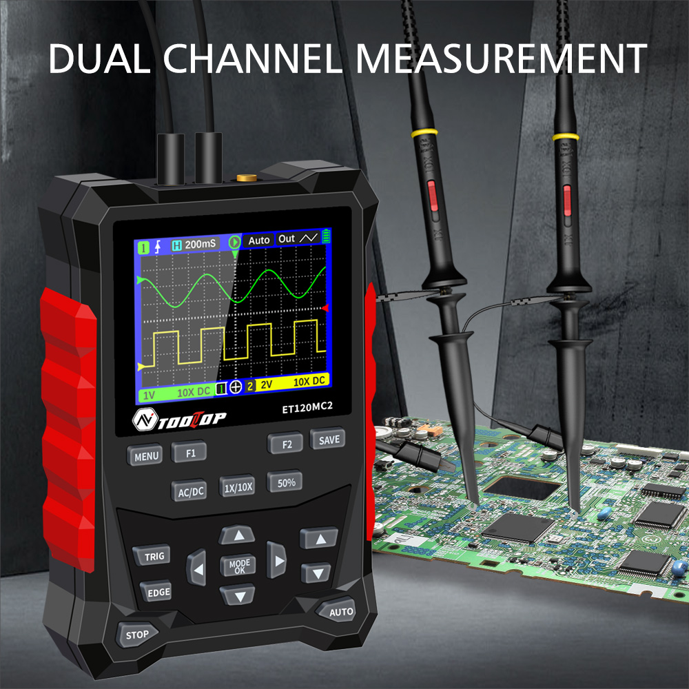 2024 Newest TOOLTOP ET120MC2 D - Oscilloscope Dso Mini ulasan dan harga