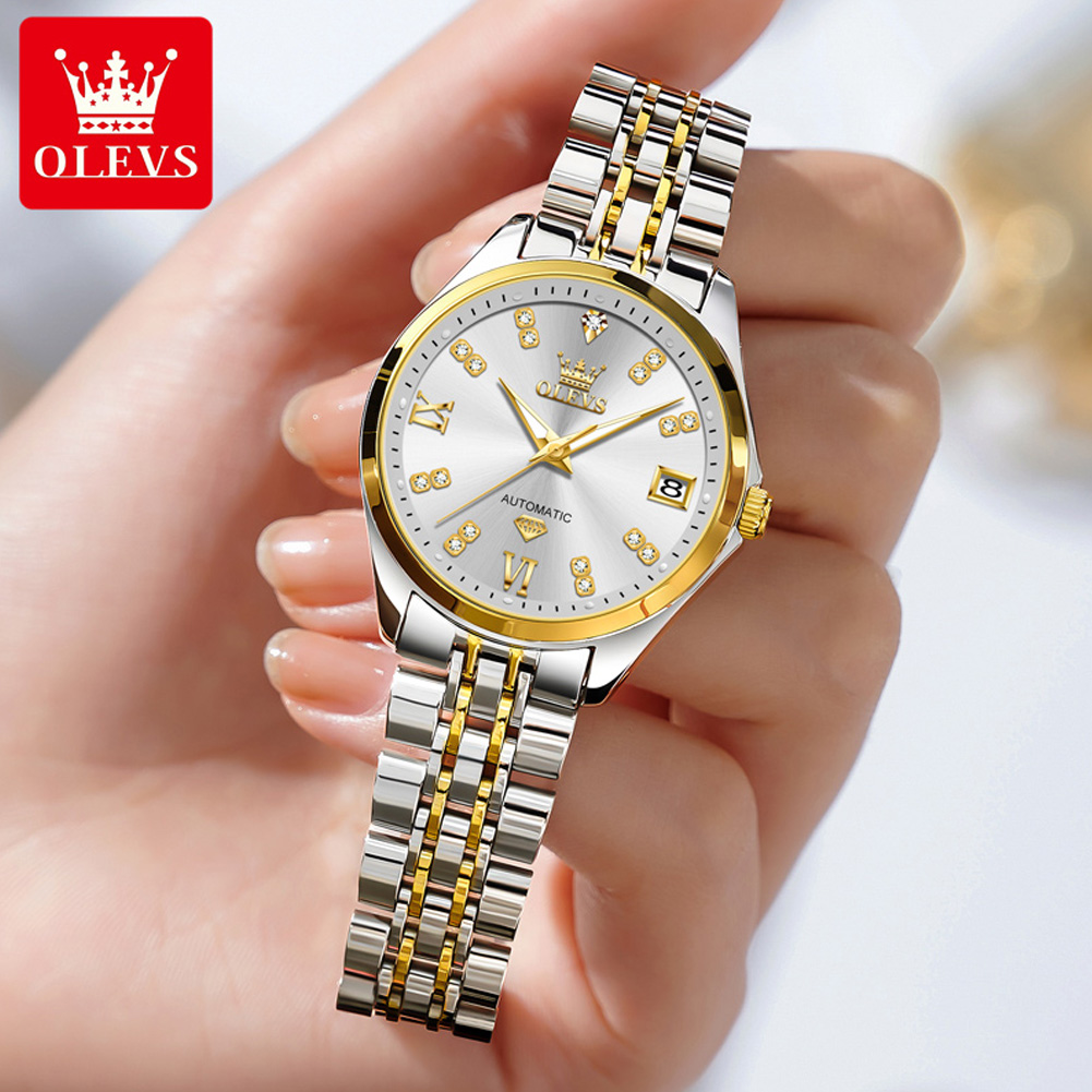 OLEVS 9801 Womens Watch Luxury - Push Button Tactile ulasan dan harga