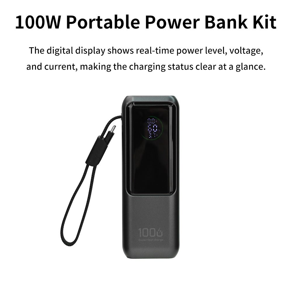 PD 100W Fast Charging Power Ba - Diy Electronics Storage ulasan dan harga