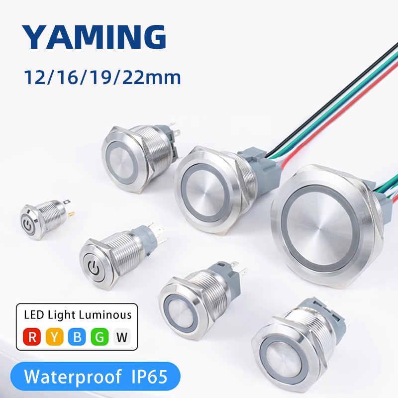12/16/19/22mm Metal Push Butto - Push Button Tactile ulasan dan harga