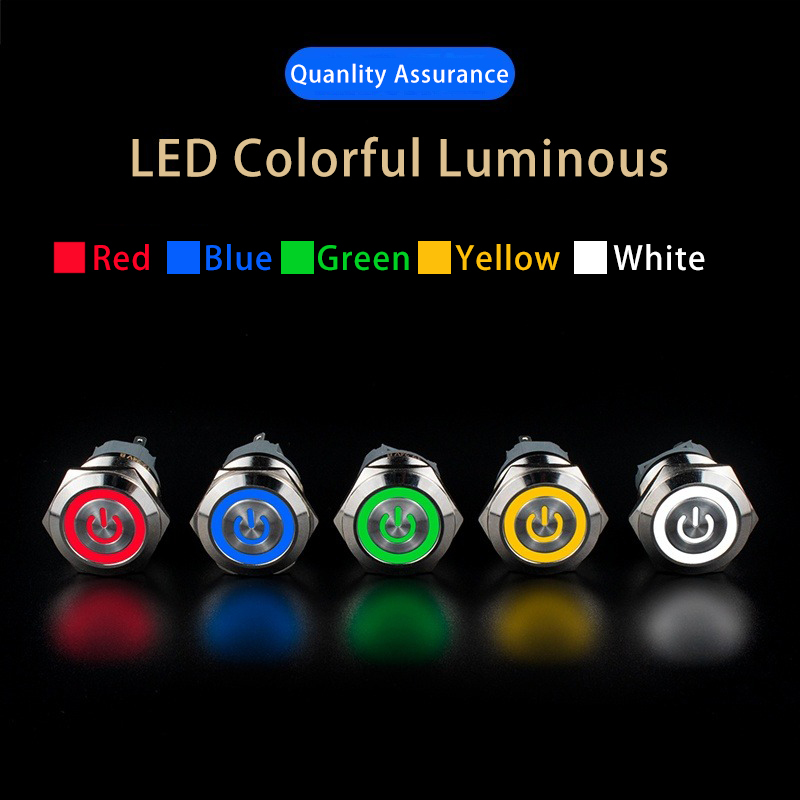 12/16/19/22mm Metal Push Butto - Push Button Tactile ulasan dan harga
