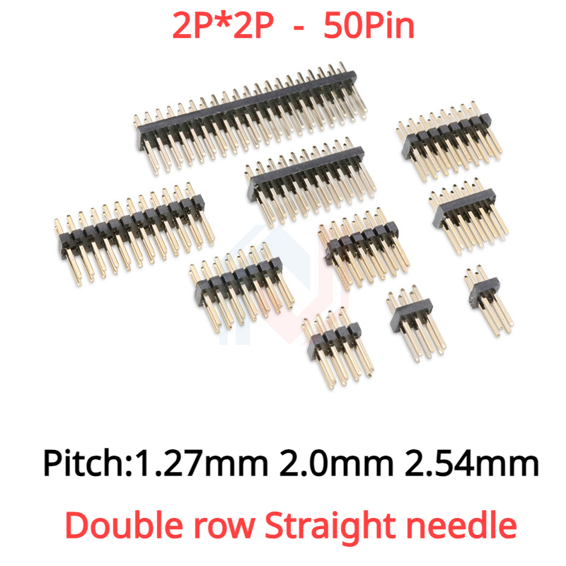 10Pcs 1.27mm 2.0mm 2.54mm Pitc - Male Female Header Pin ulasan dan harga