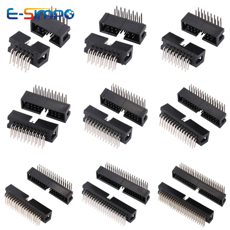 10pcs DC3 2.54mm DIP RA Right  - Male Female Header Pin ulasan dan harga
