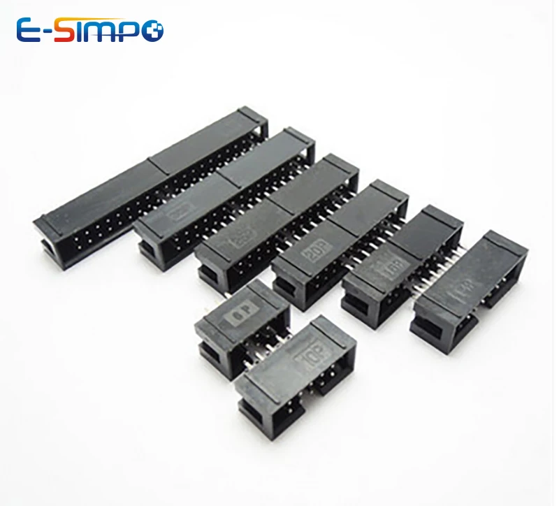 10pcs DC3 2.54mm DIP RA Right  - Male Female Header Pin ulasan dan harga