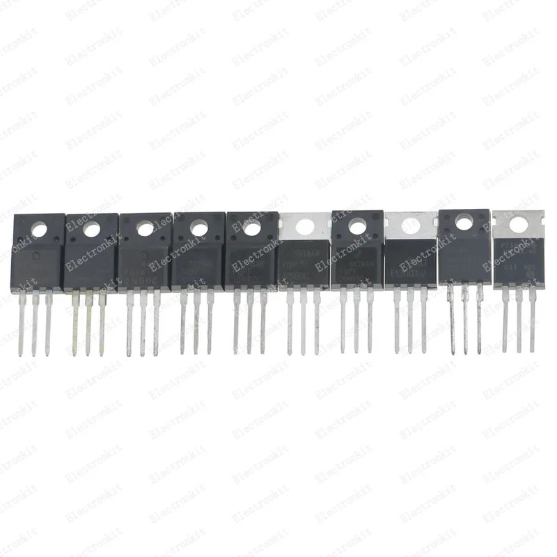 50Pcs 10Values TO-220 Mosfet F - Mosfet Transistor Set ulasan dan harga