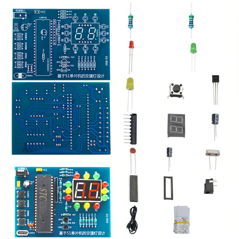 Traffic Light Control DIY Set  - Diy Electronics Projects For Students ulasan dan harga