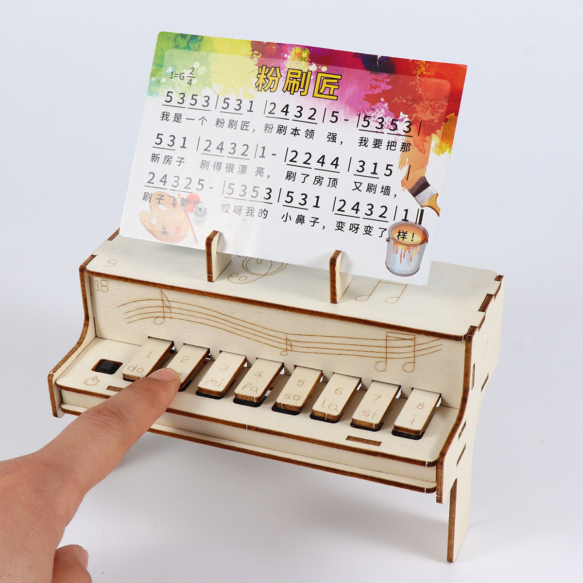 DIY Wooden Electronic Piano Mo - Diy Electronics Components Kit ulasan dan harga