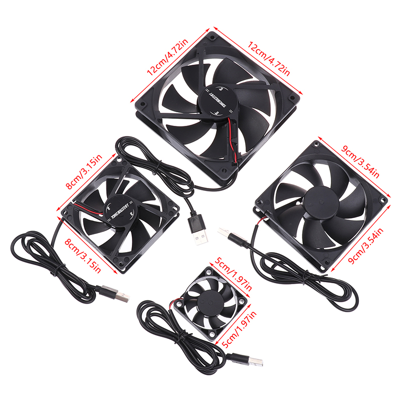 5V USB Brushless Cooling Fan S - Diy Electronics Case ulasan dan harga
