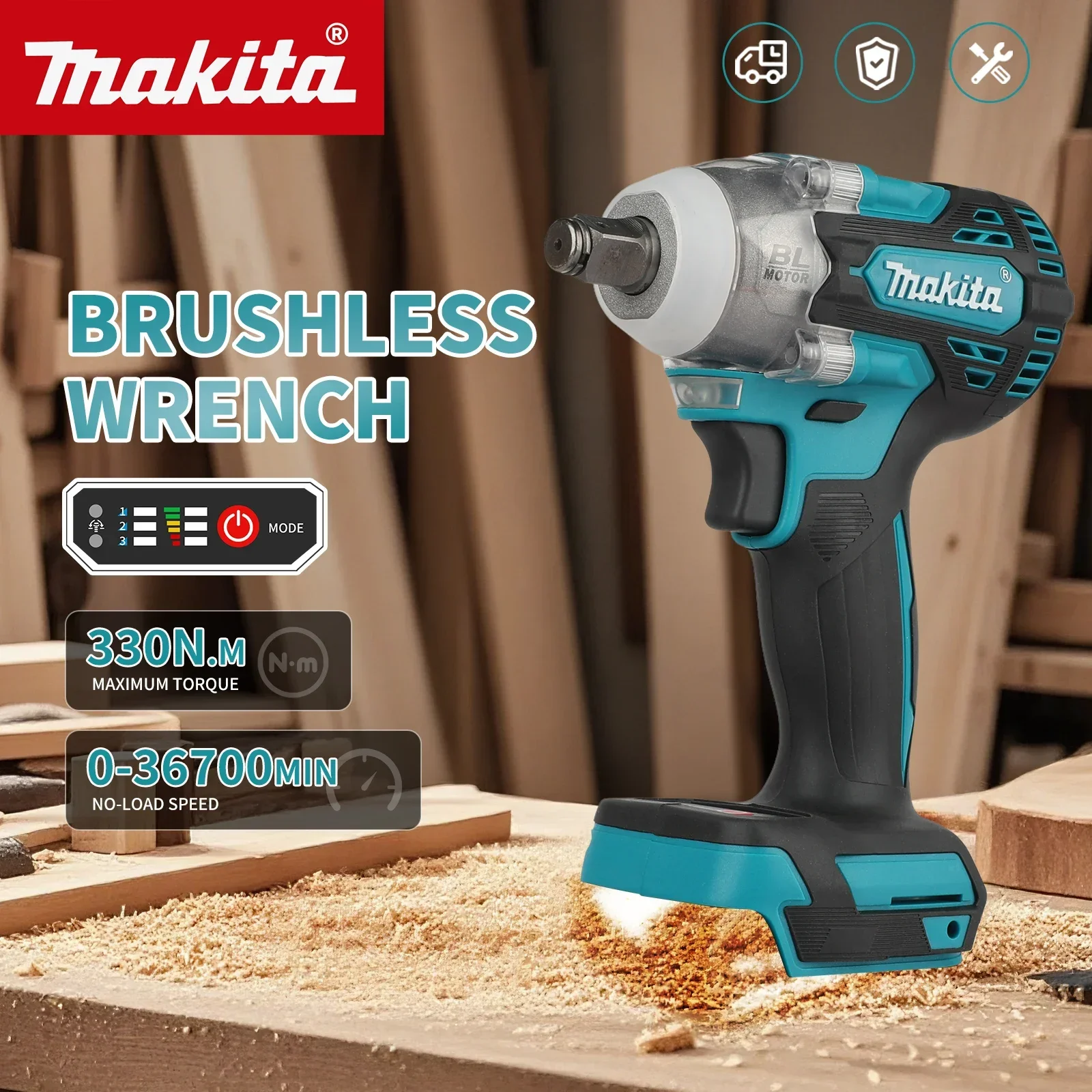 For Makita DTW300 330N·m Impac - Makita Drill Dtw300 ulasan dan harga