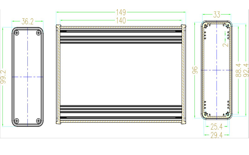 Aluminium Box Housing Case for - Diy Electronics Storage ulasan dan harga